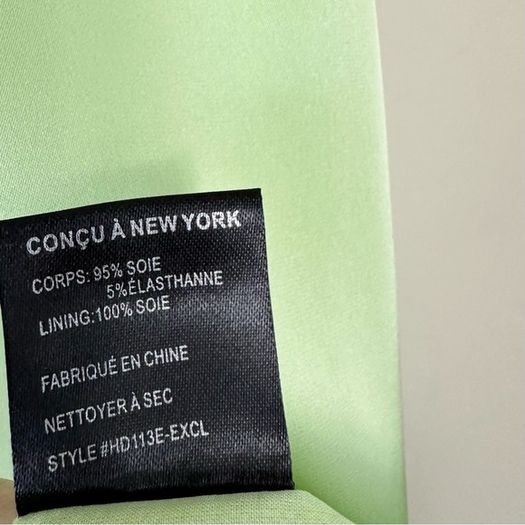 INTERMIX Paris Silk Midi Slip Dress Pistachio Green - Picture 15 of 15